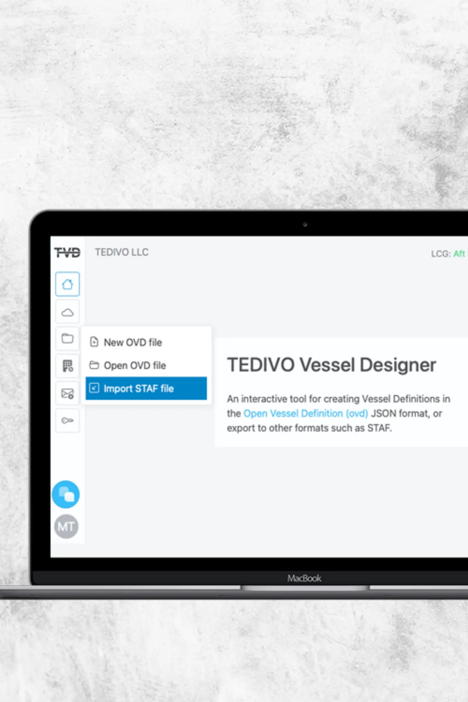 TEDIVO Vessel Designer Screenshot